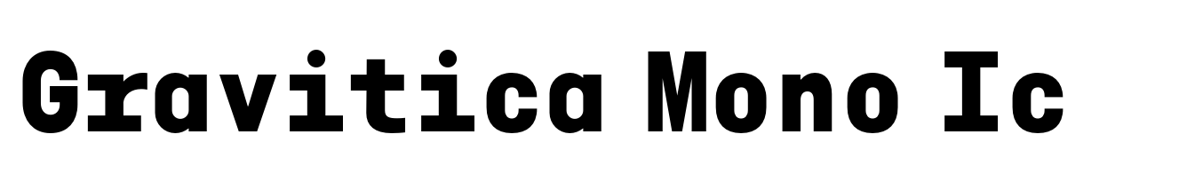 Gravitica Mono Icon Bold